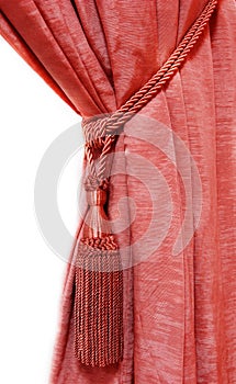 Red luxury curtain