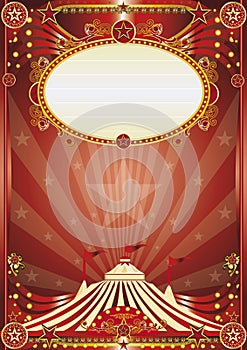 Red magic circus background