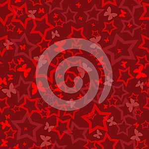 Red magic light abstract background