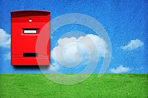 Red mail box