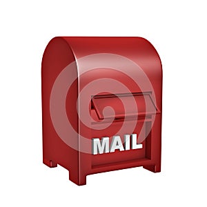 Red mail box