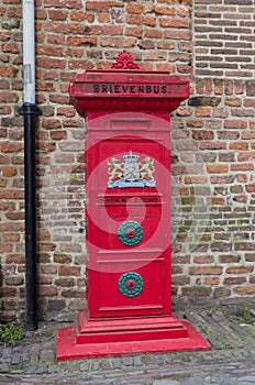 Red mail box