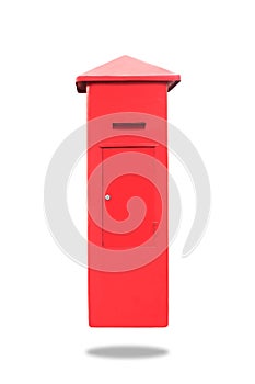 Red Mail Box, clipping path