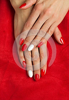 Red manicure