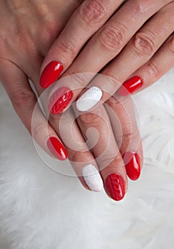 Red manicure