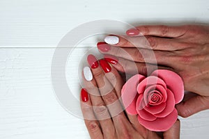 Red manicure