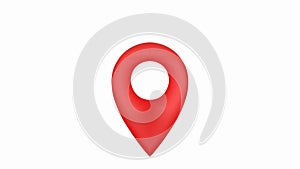 Red map marker icon