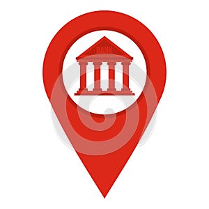 Red map pin icon