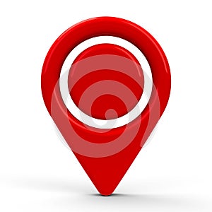 Red map pointer dot 2