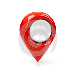 Red map pointer blank 2
