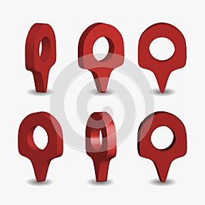 Red map pointer