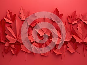 Red Maple Leaf Wall Decoration