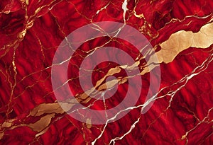 Red Marble Texture With Golden veins MarbleTexture