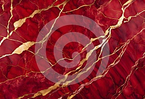 Red Marble Texture With Golden veins MarbleTexture photo