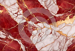 Red Marble Texture With Golden veins MarbleTexture photo