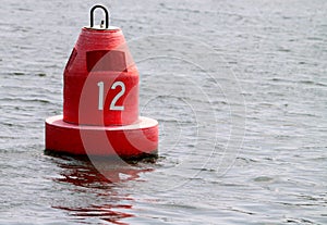 Red marker buoy photo