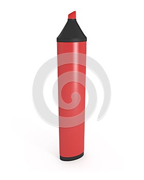 Red Marker isolated on white