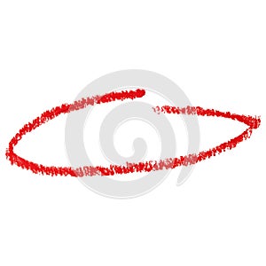 Red marker pen highlighter circle