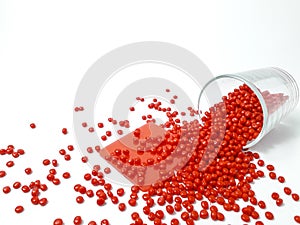 Red masterbatch granule