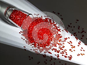 Red masterbatch granule