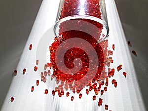 Red masterbatch granule