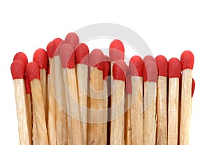 Red matches close up