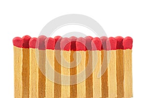 Red matches in a row