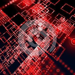 Red matrix wallpaper