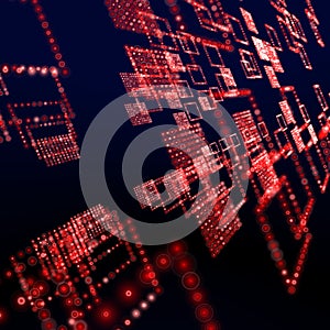 Red matrix wallpaper