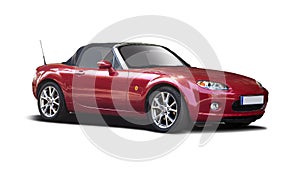 Red Mazda MX5