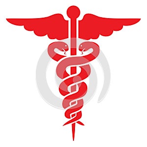 Red medical sign