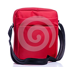 Red messenger bag