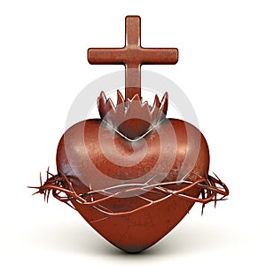 Red Metal Sacred Heart