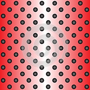 Red metal stainless steel aluminum perforated pattern texture mesh background