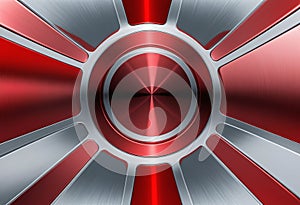 Red metal Technology Background