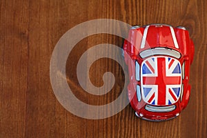 Red Mini Cooper model