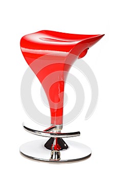 Red modern bar chair