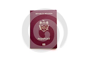 Red Moldavian biometric passpor