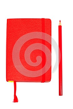 Red moleskine photo