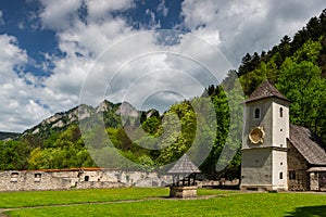 Red Monastery in Slovakia. Pieniny Mountains Architecture and Landmarks