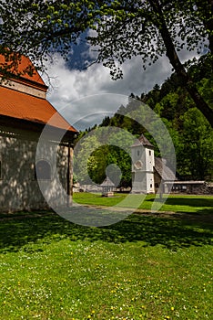 Red Monastery in Slovakia. Pieniny Mountains Architecture and Landmarks