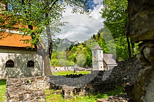 Red Monastery in Slovakia. Pieniny Mountains Architecture and Landmarks