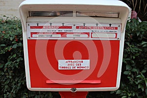 Red Monegasque Post Box