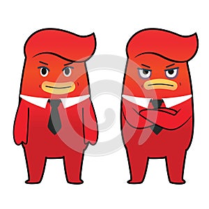 Red monster cartoon character