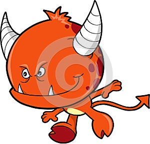 Red Monster Devil Vector