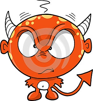 Red Monster Devil Vector