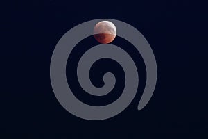 A Red Moon in A Black Sky, Luner eclipse