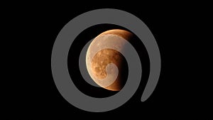 Red moon eclips