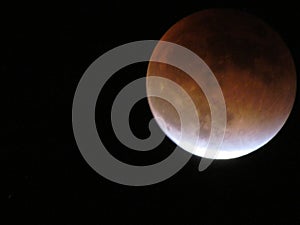 The red Moon photo