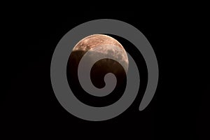 Red moon lunar eclipse